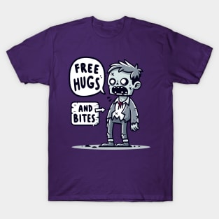 Free hugs and bites - Zombie T-Shirt